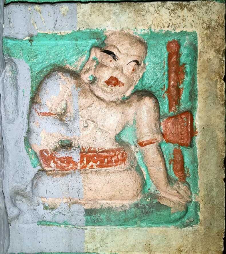 Matsyendranath is probably depicted in ardha-matsyendrasana