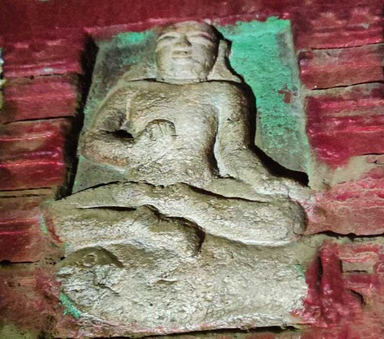 Matsyendranath in ardha-padmasana at the Datta Temple
