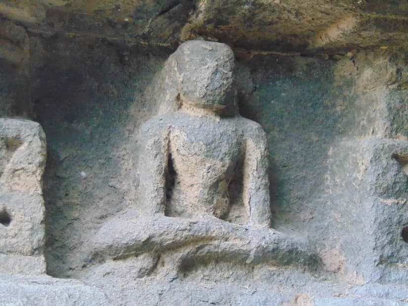 Yogi in Kukkuṭāsana